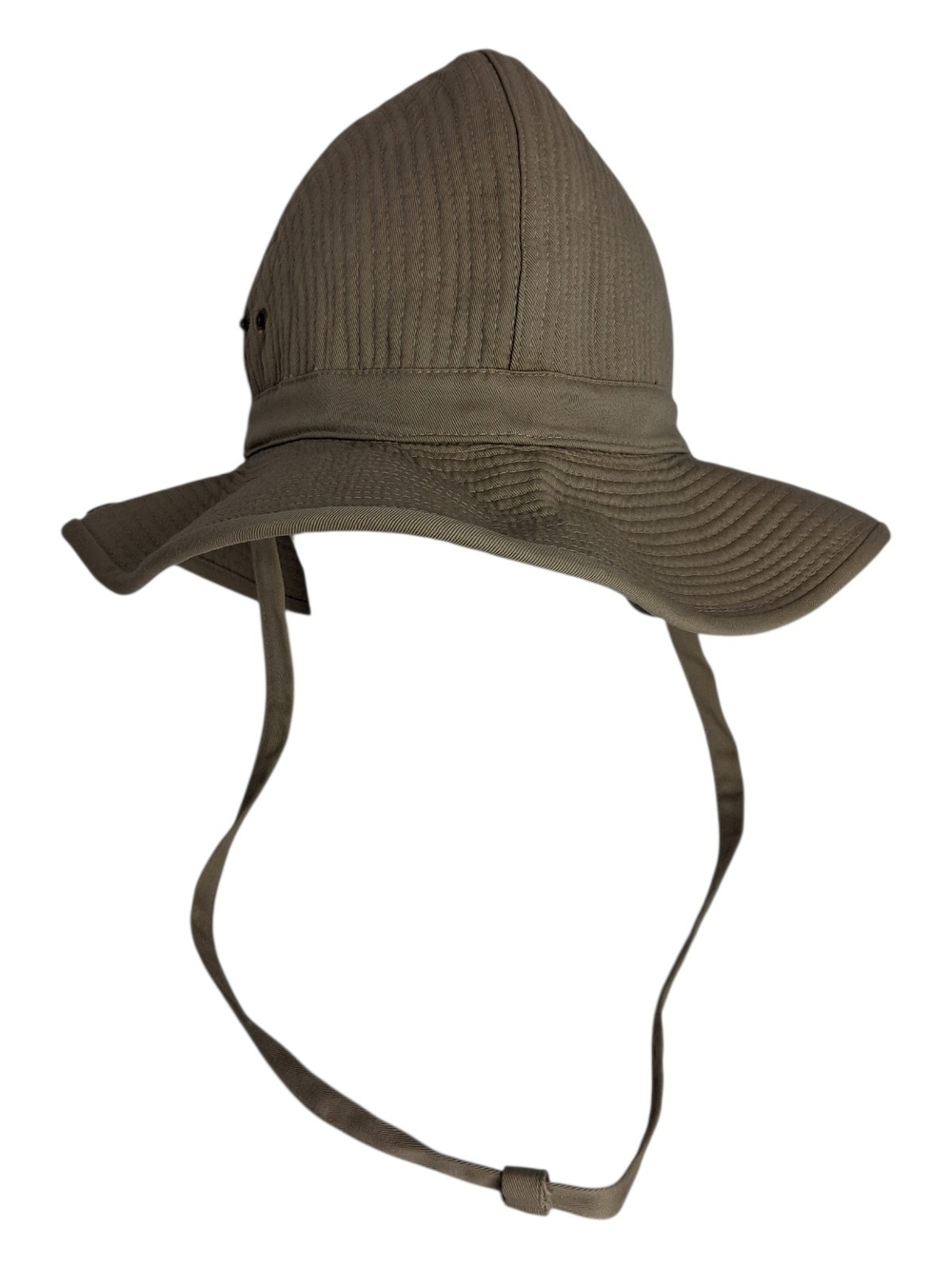Vtg 80s Banana Republic Mill Valley French Army Bush Hat Safari Khaki Cotton L